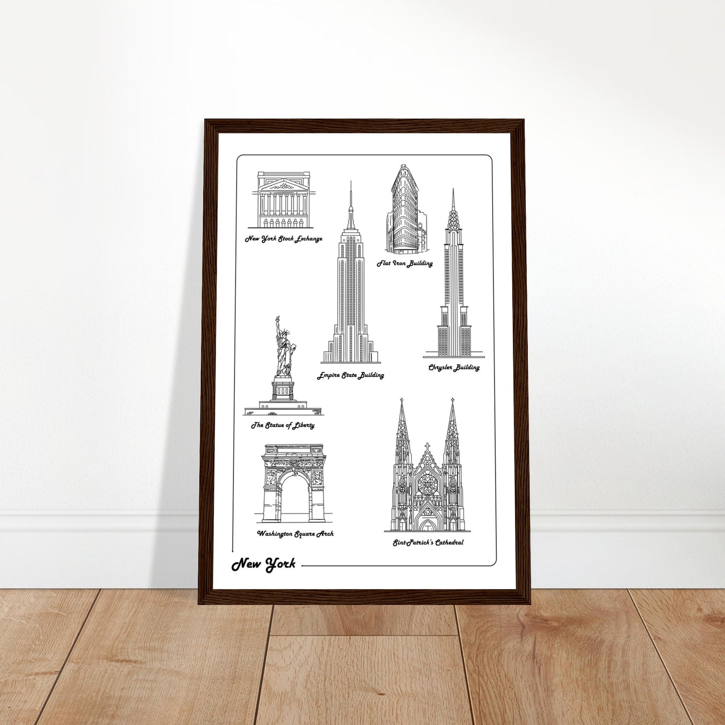 New York City, United States - Iconic Buildings Collection Poster