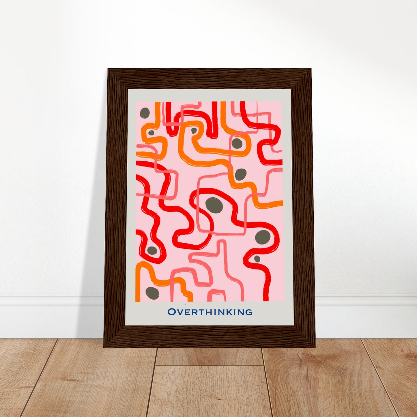 Overthinking - Abstract Modern Poster