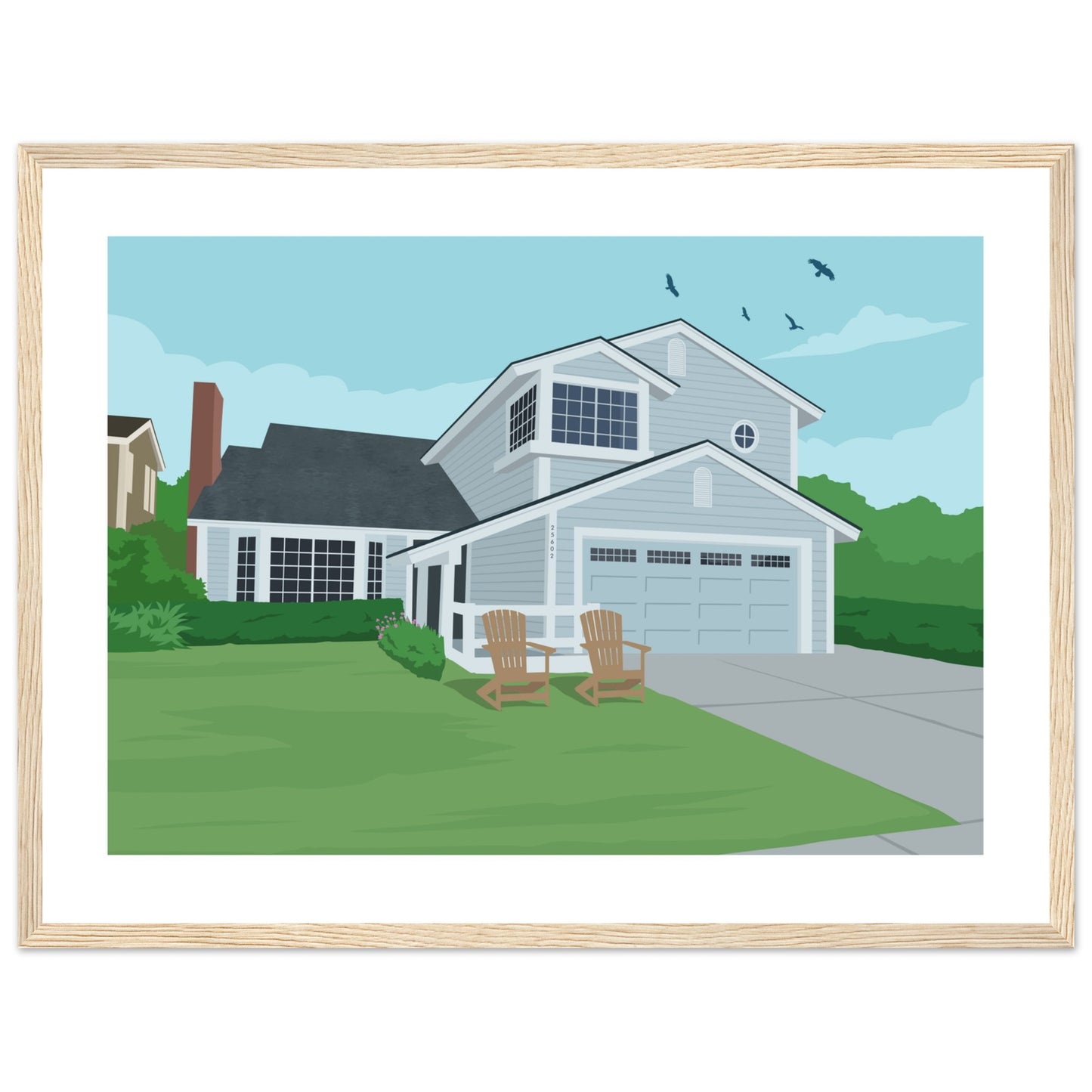 Ann Parent's house Day - Customized Poster (Framed)