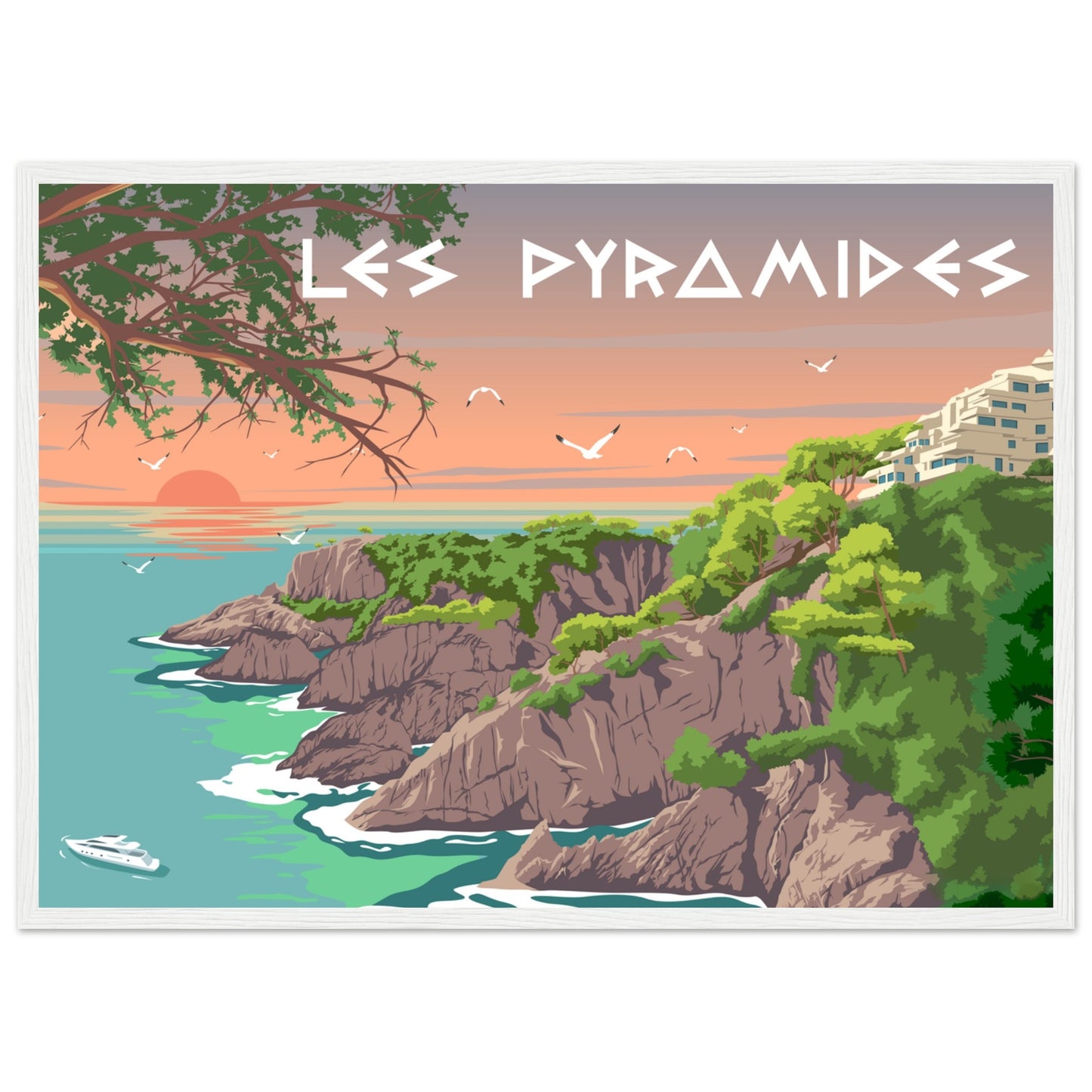 Les Pyramides - Sant Feliu de Guixols - Customized Poster