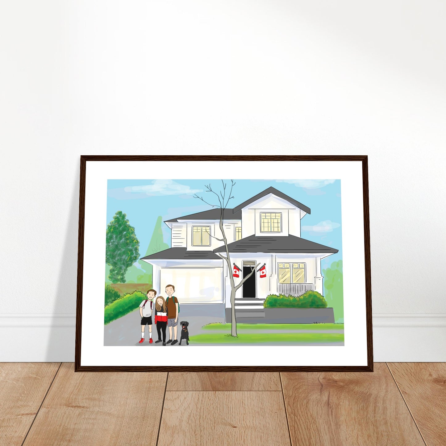 First Day of School - Vancouver - Customized Poster (Framed)