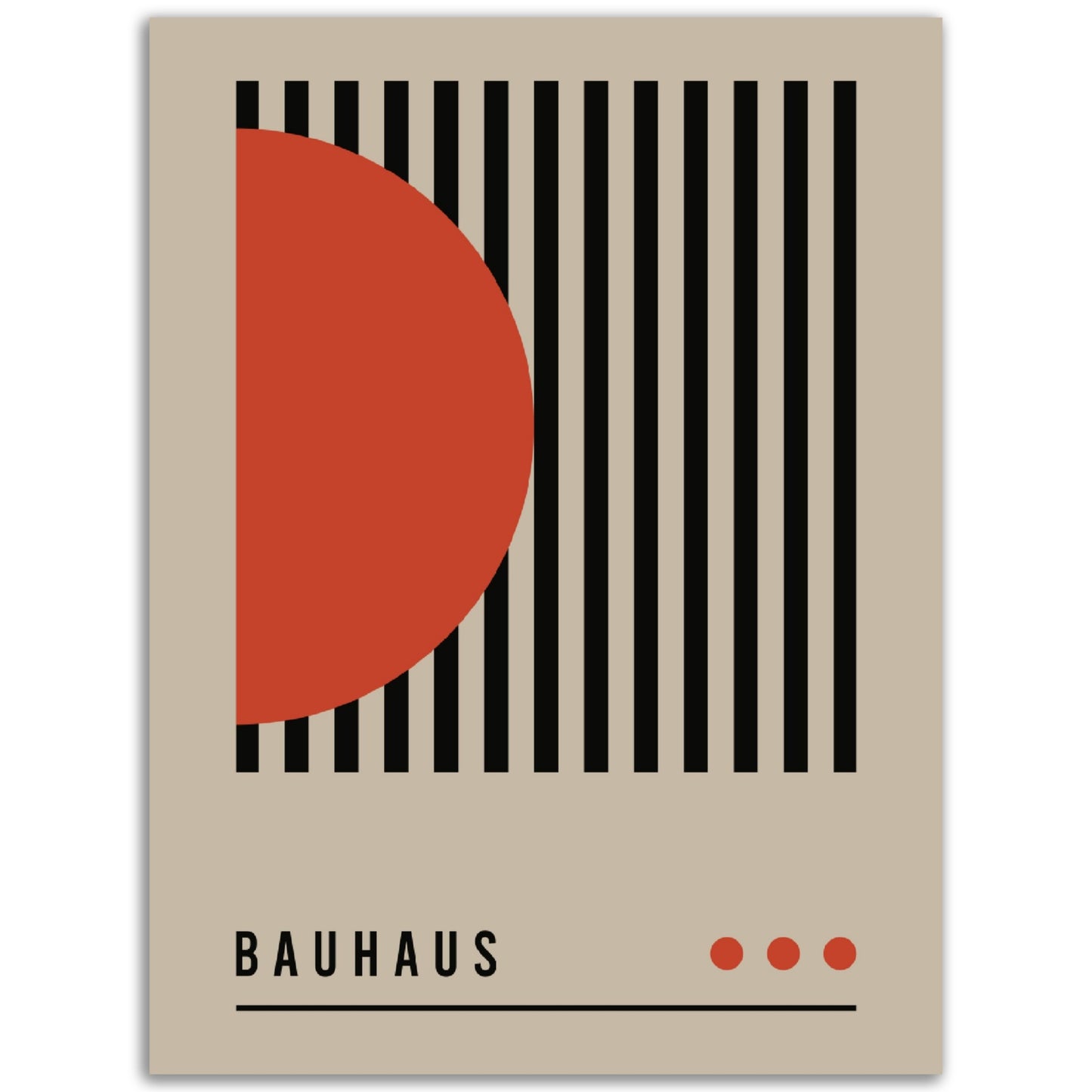 Order in Bauhaus Chaos - Abstract Modern Poster