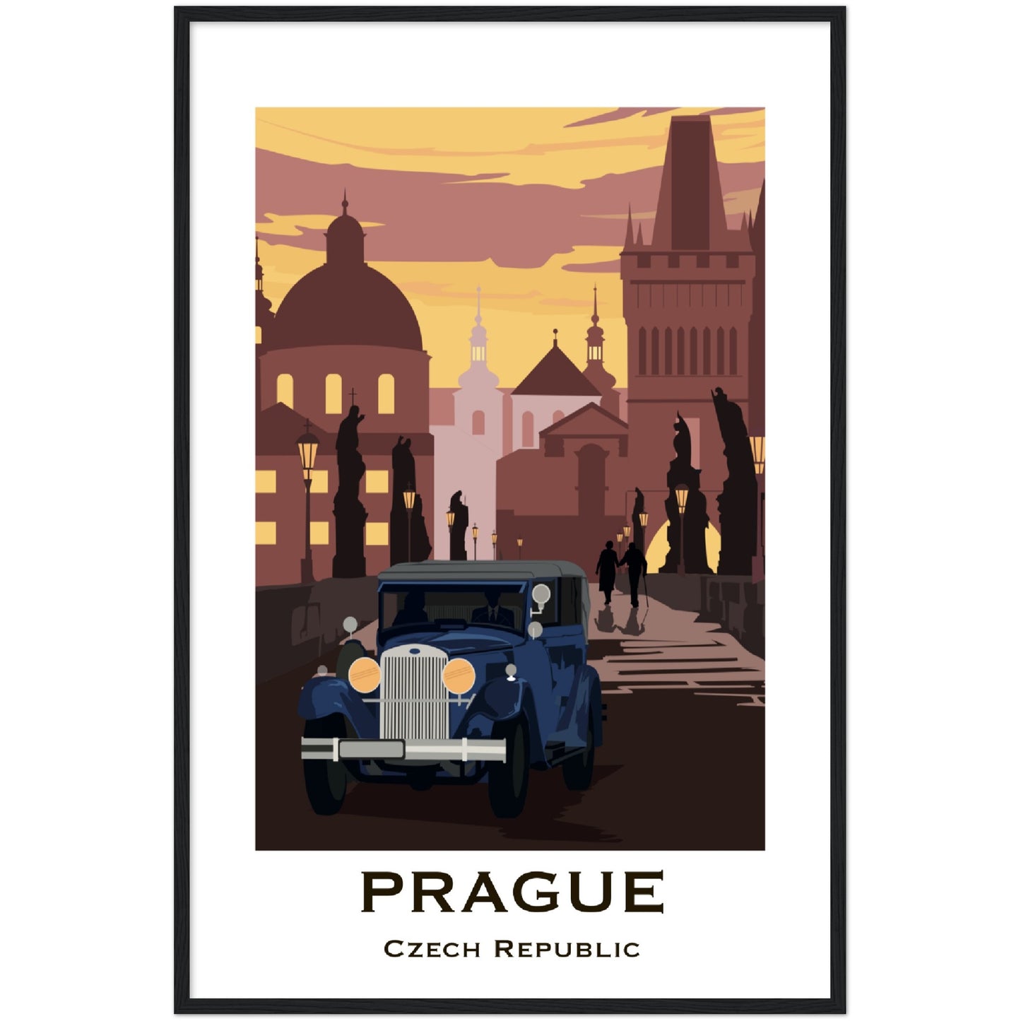 Prague - Charle's Bridge Framed Poster