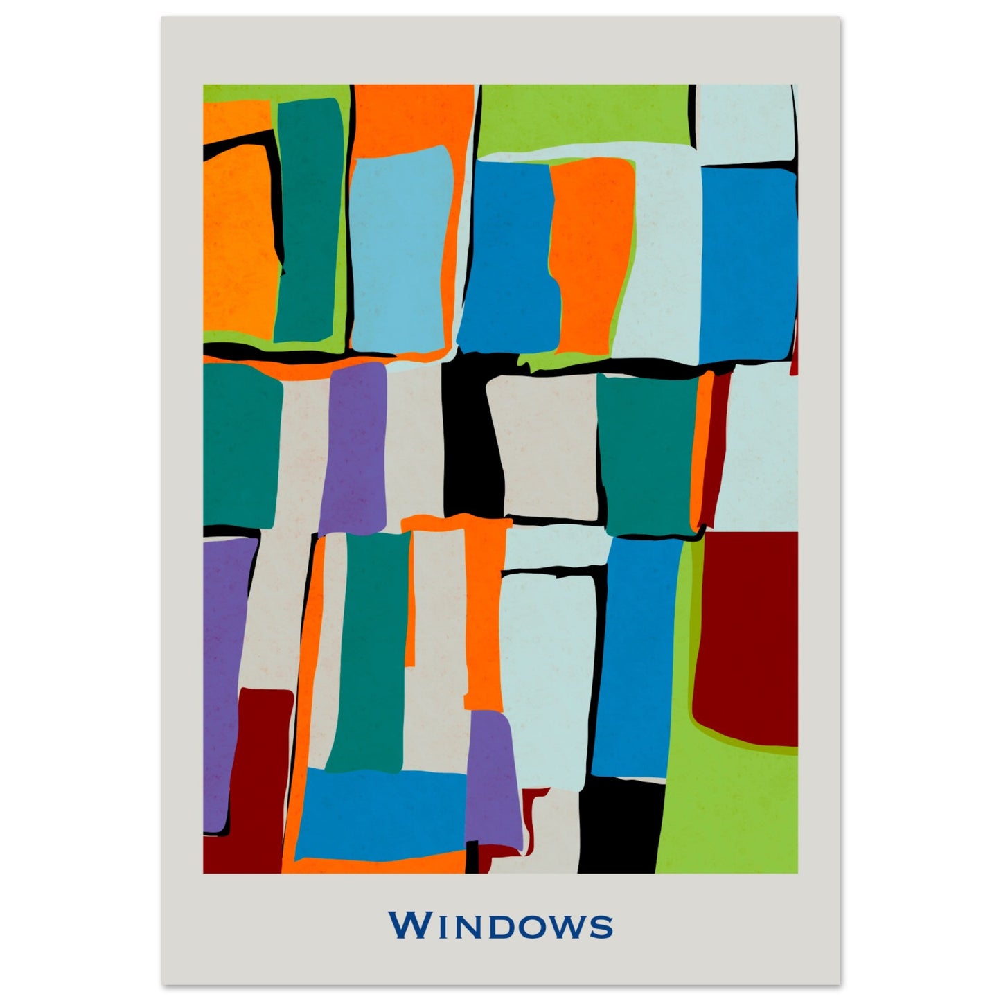 Windows - Modern Abstract Poster