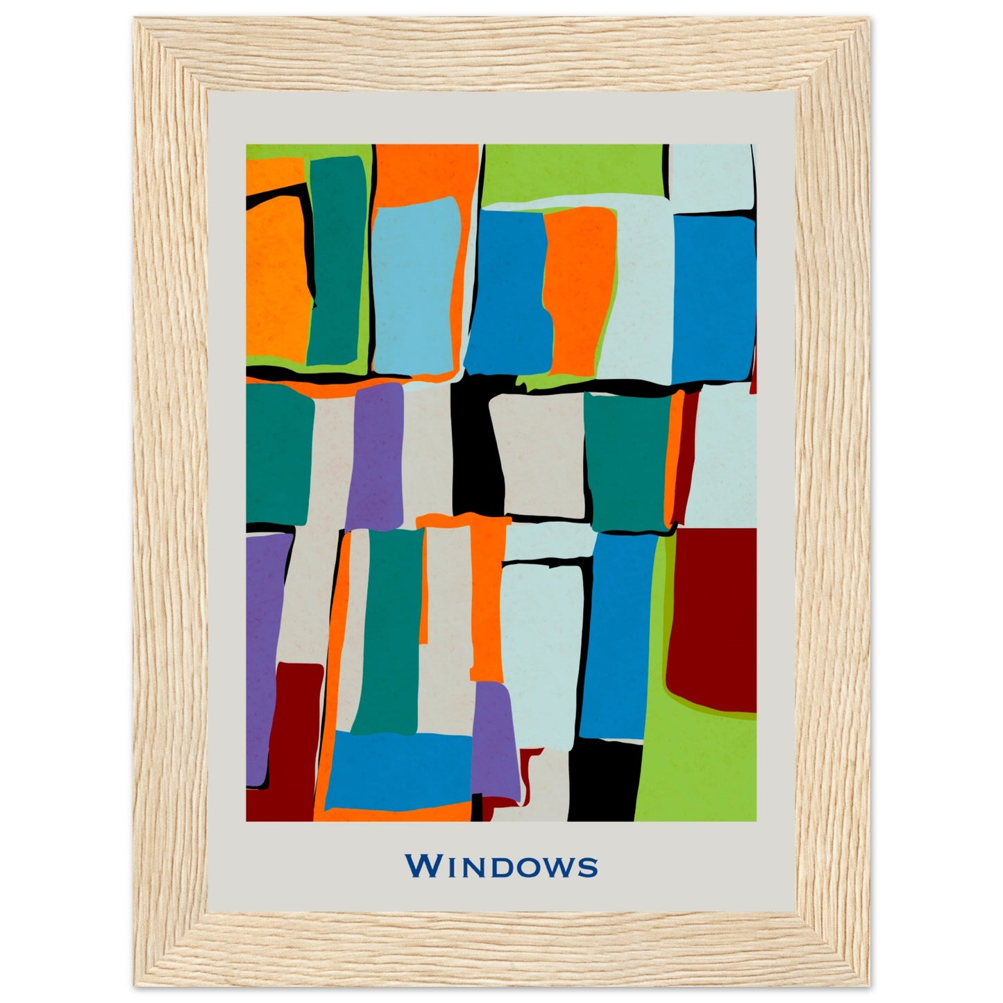 Windows - Modern Abstract Poster