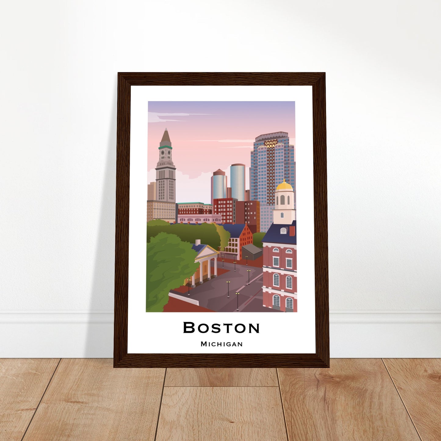 Boston, USA -  Faneuil Hall City Poster