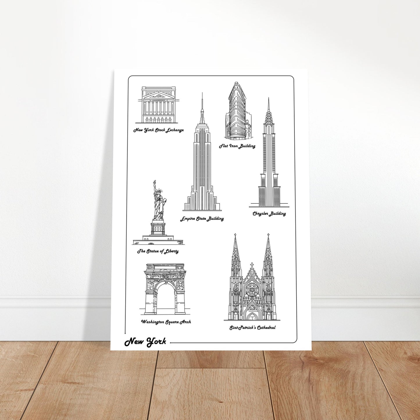 New York City, United States - Iconic Buildings Collection Poster