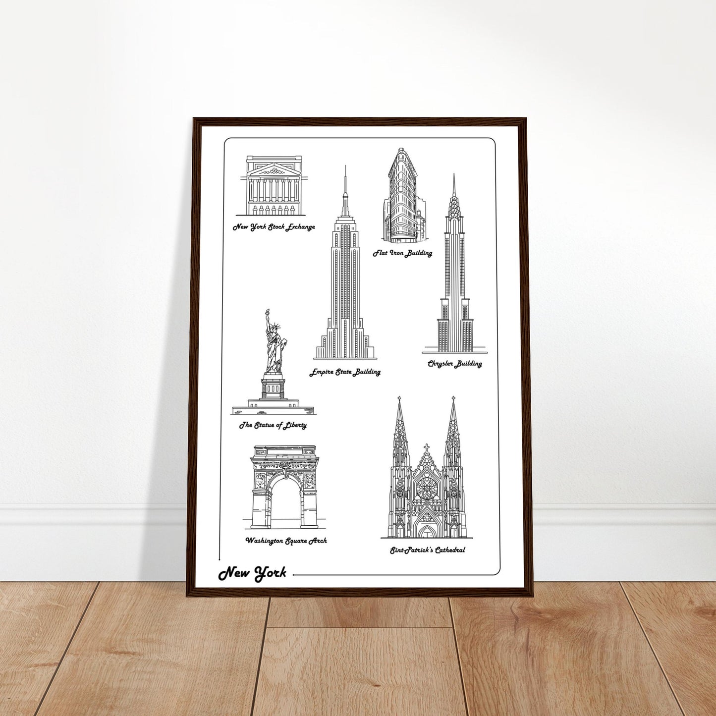 New York City, United States - Iconic Buildings Collection Poster