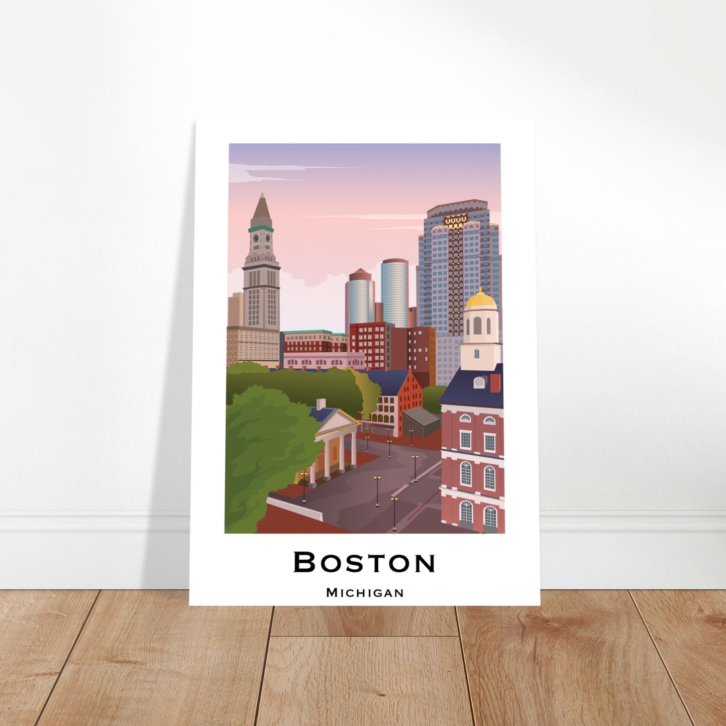 Boston, USA -  Faneuil Hall City Poster
