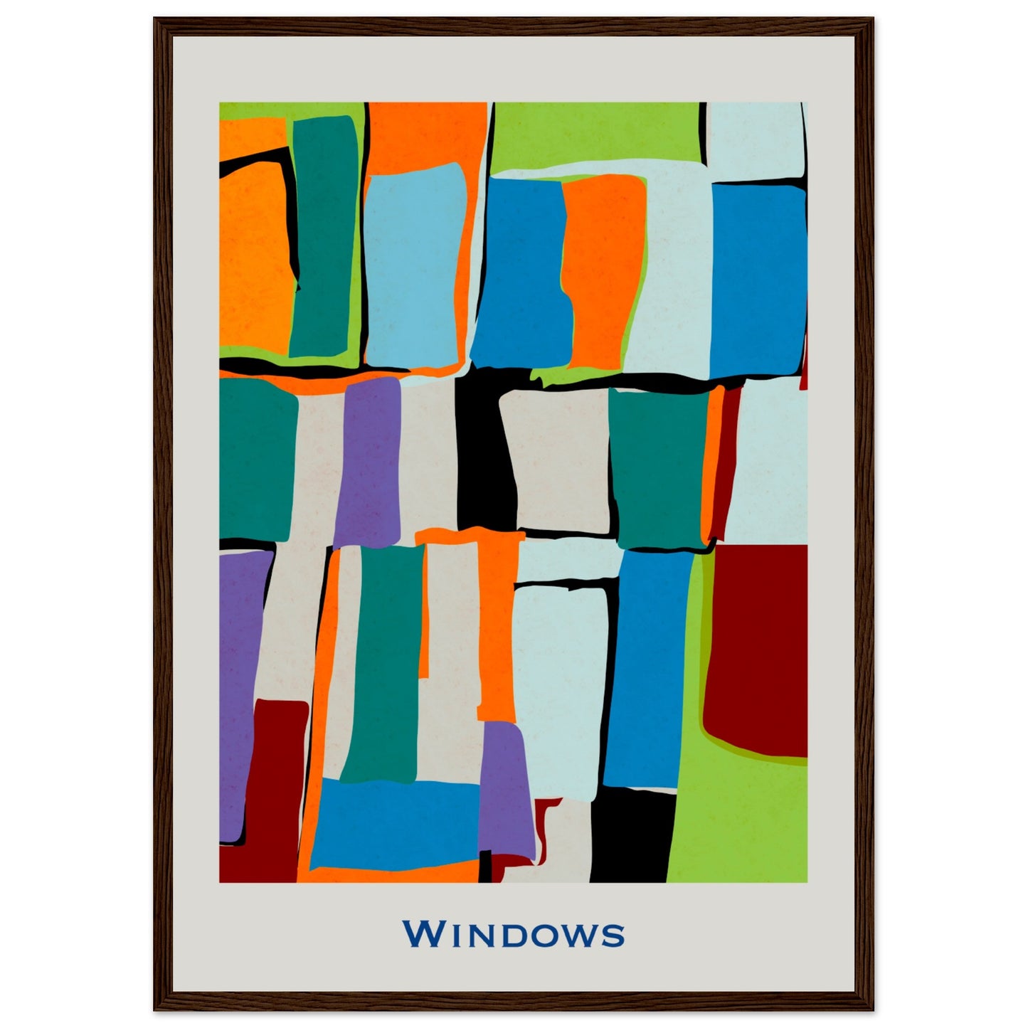 Windows - Modern Abstract Poster