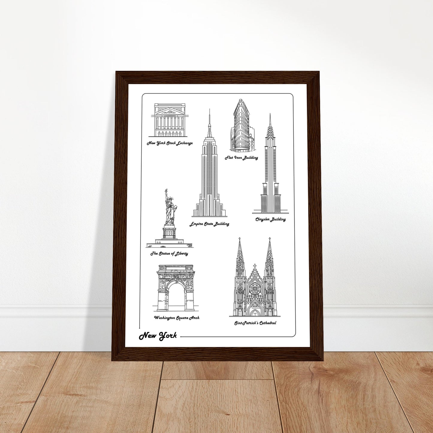 New York City, United States - Iconic Buildings Collection Poster