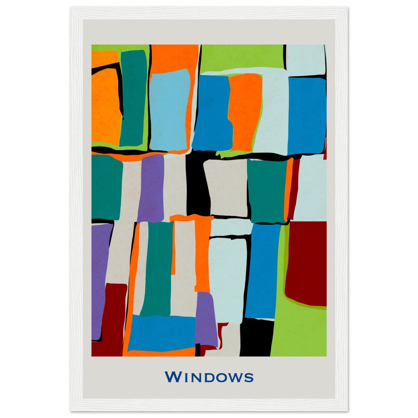 Windows - Modern Abstract Poster