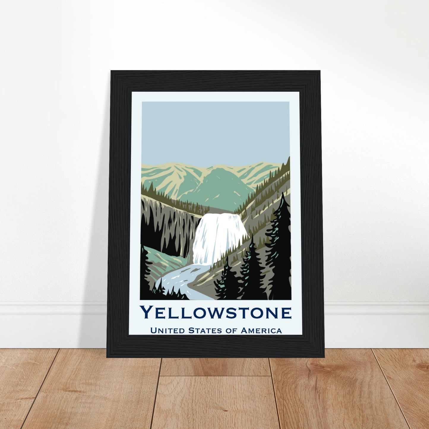 Yellowstone National Park - Gibbon Falls - Gallery Collection - Poster