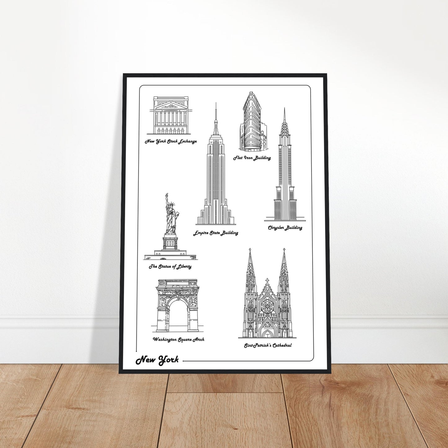 New York City, United States - Iconic Buildings Collection Poster
