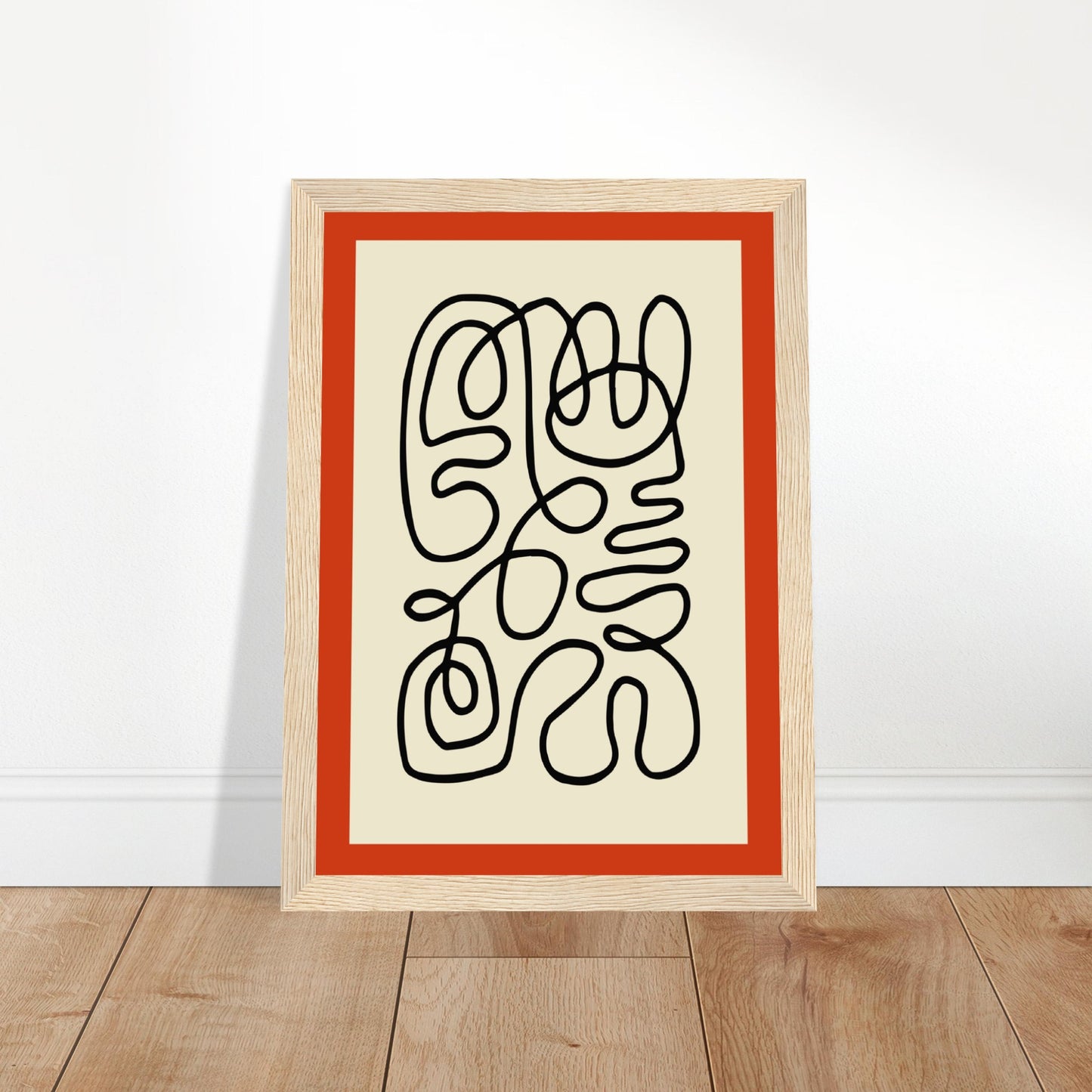 Pencil Red - Abstract Modern Poster