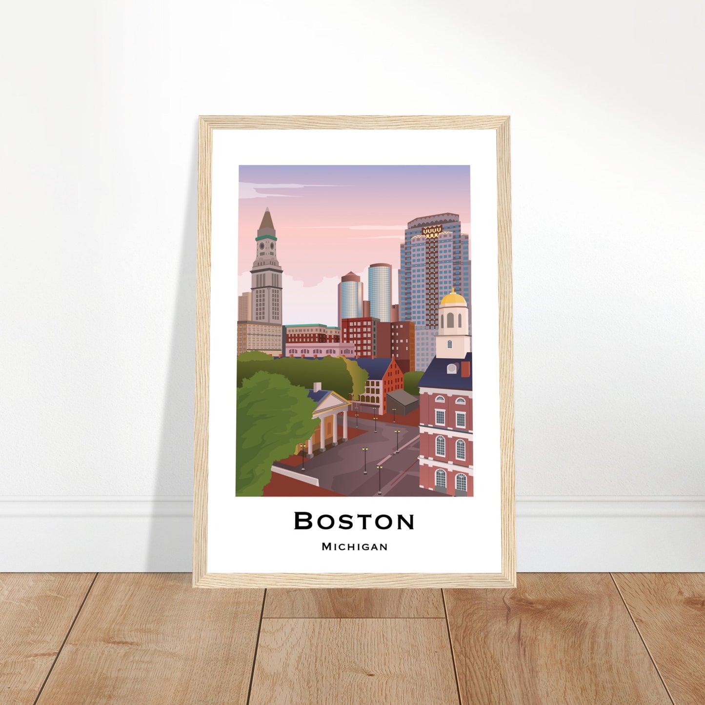 Boston, USA -  Faneuil Hall City Poster