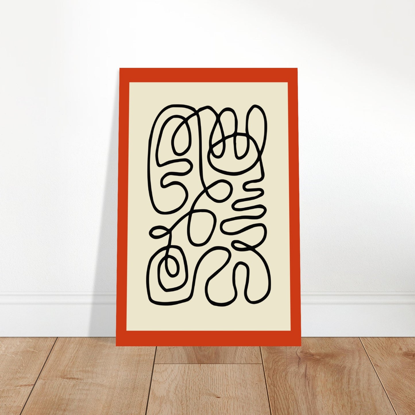 Pencil Red - Abstract Modern Poster
