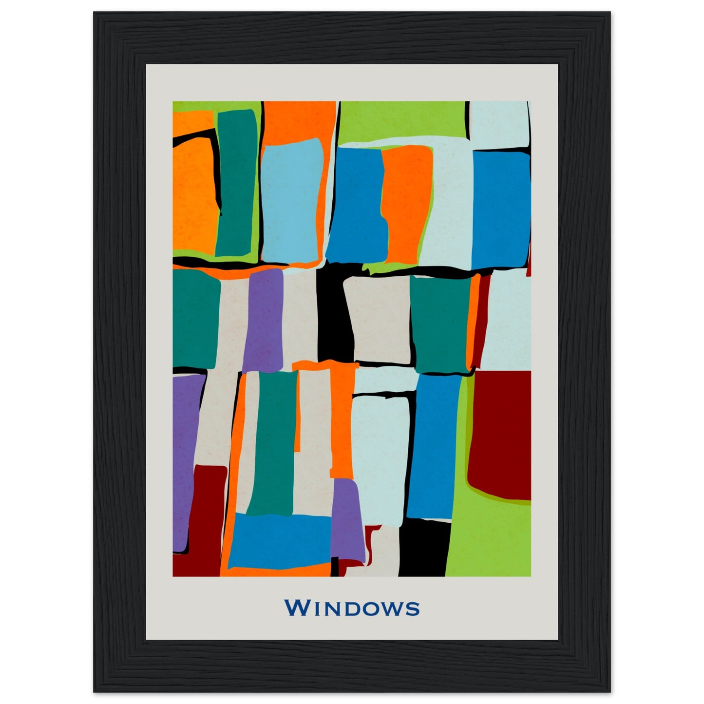 Windows - Modern Abstract Poster