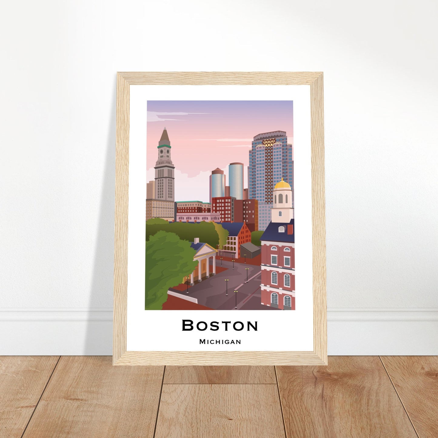 Boston, USA -  Faneuil Hall City Poster