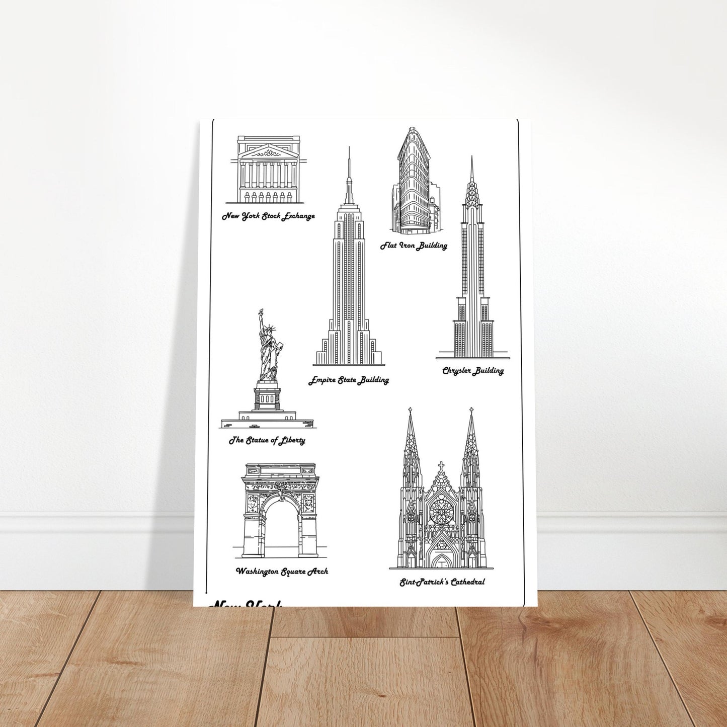 New York City, United States - Iconic Buildings Collection Poster