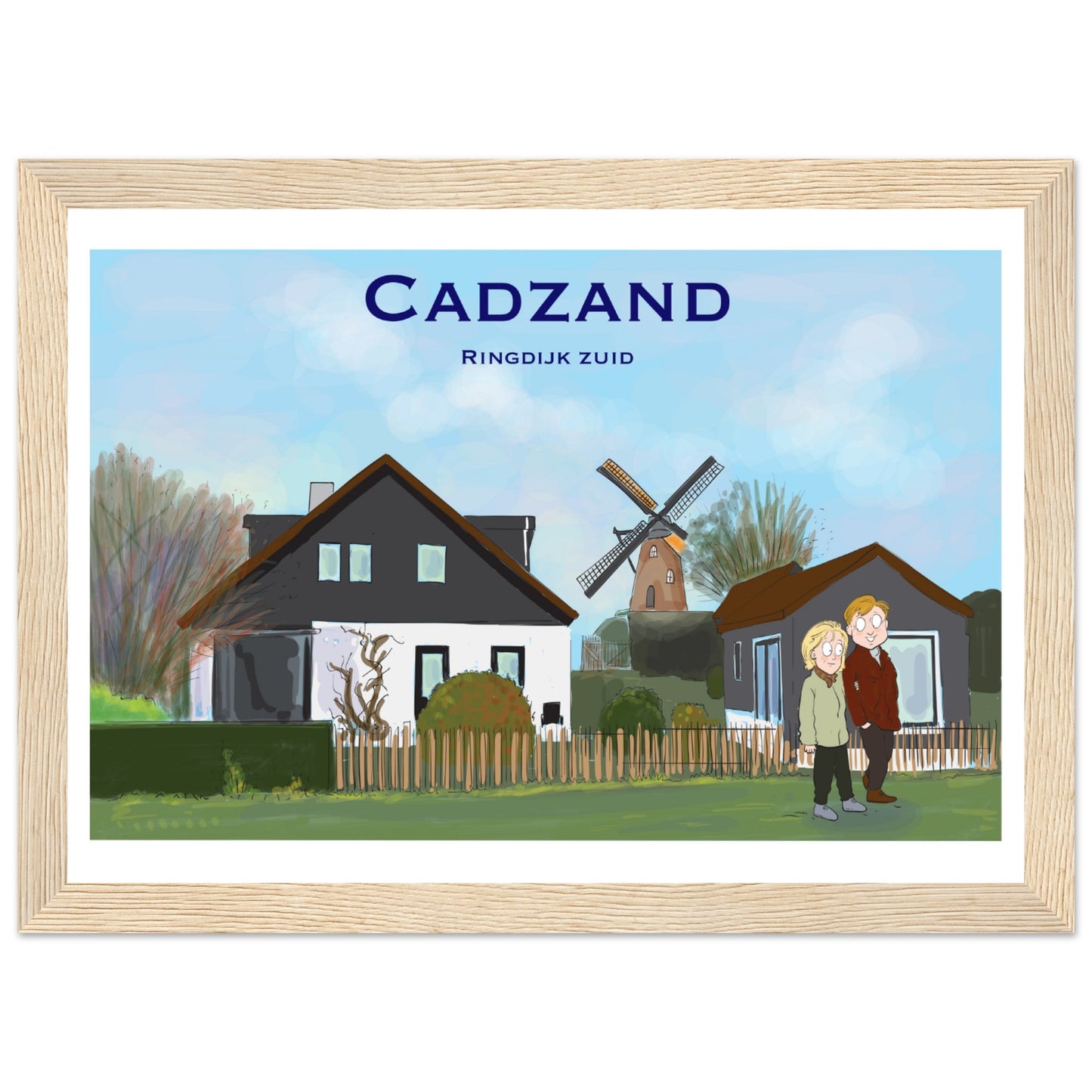 Cadzand Customized Poster ( Framed)