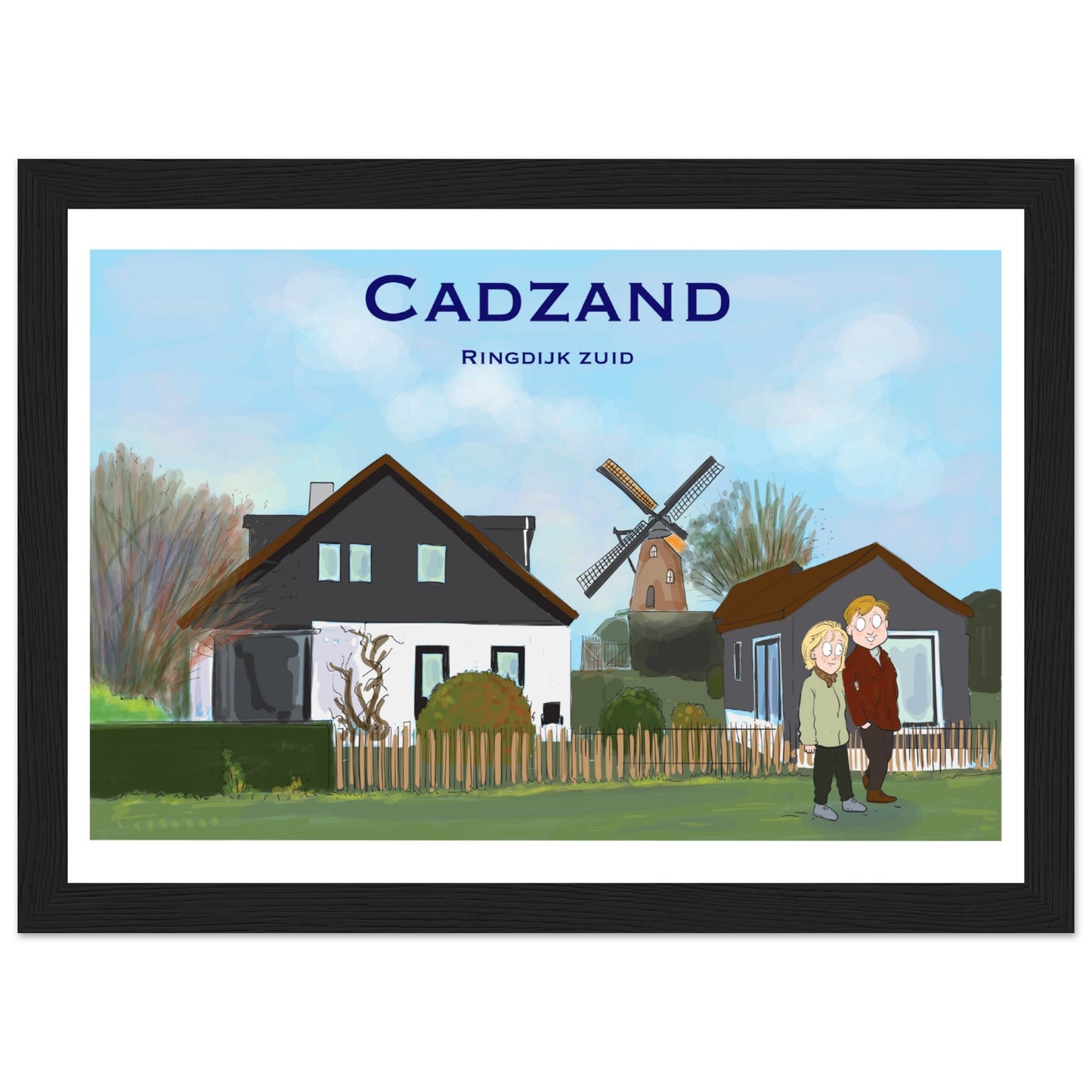 Cadzand Customized Poster ( Framed)