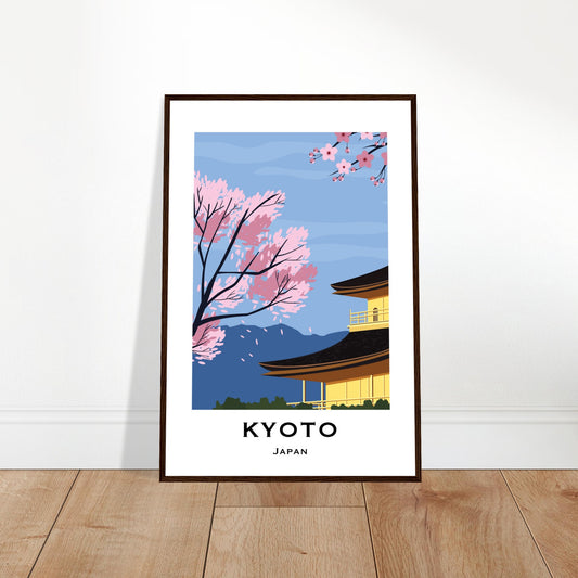 Kyoto, Japan - Mountain View City Poster