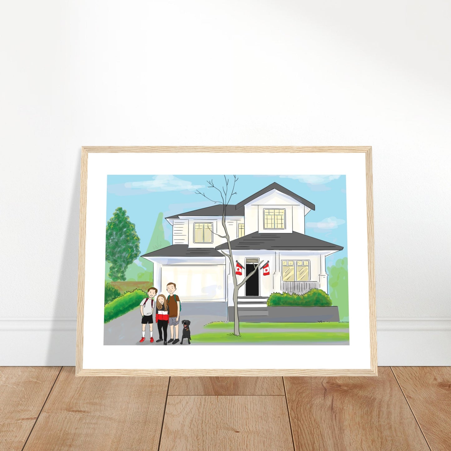 First Day of School - Vancouver - Customized Poster (Framed)