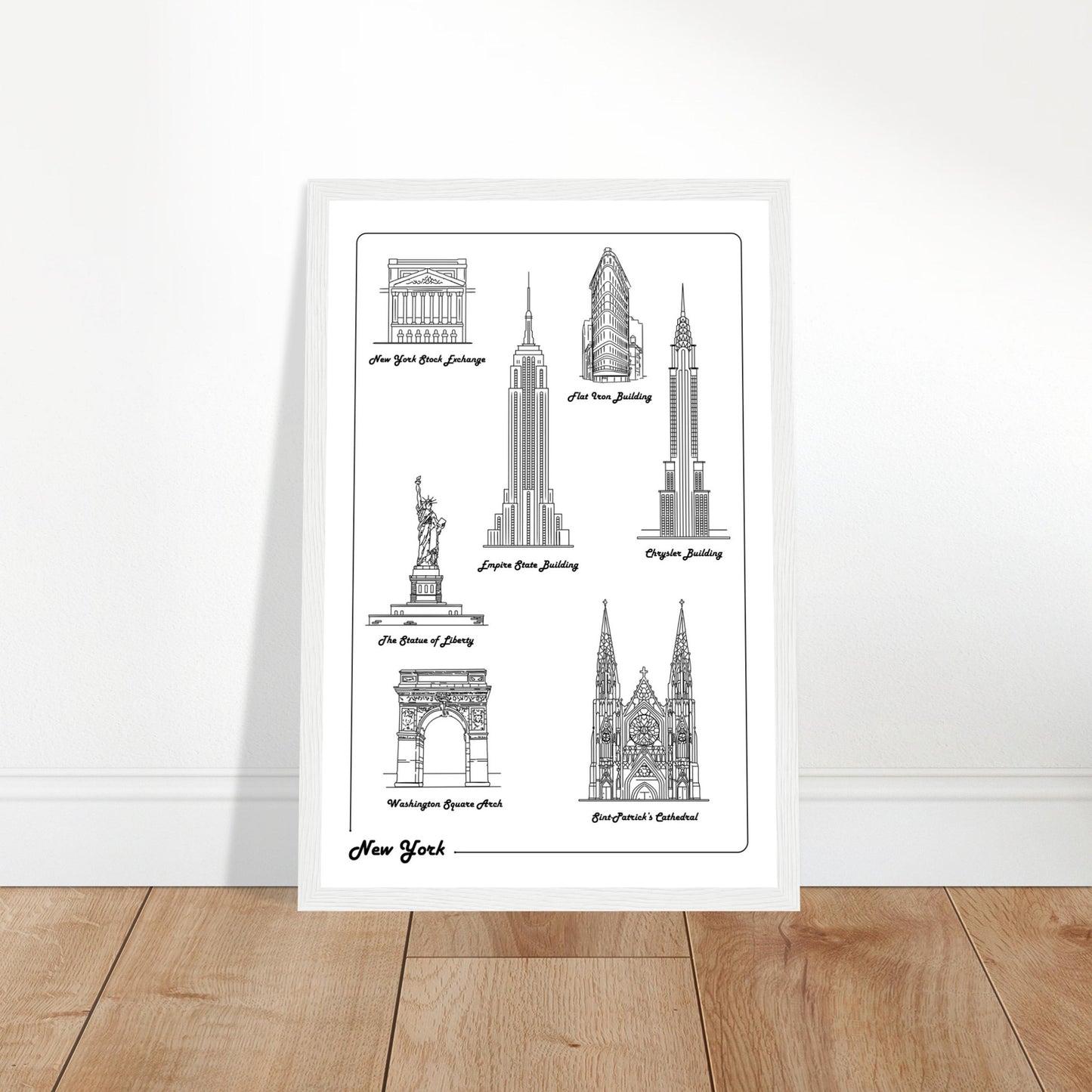 New York City, United States - Iconic Buildings Collection Poster