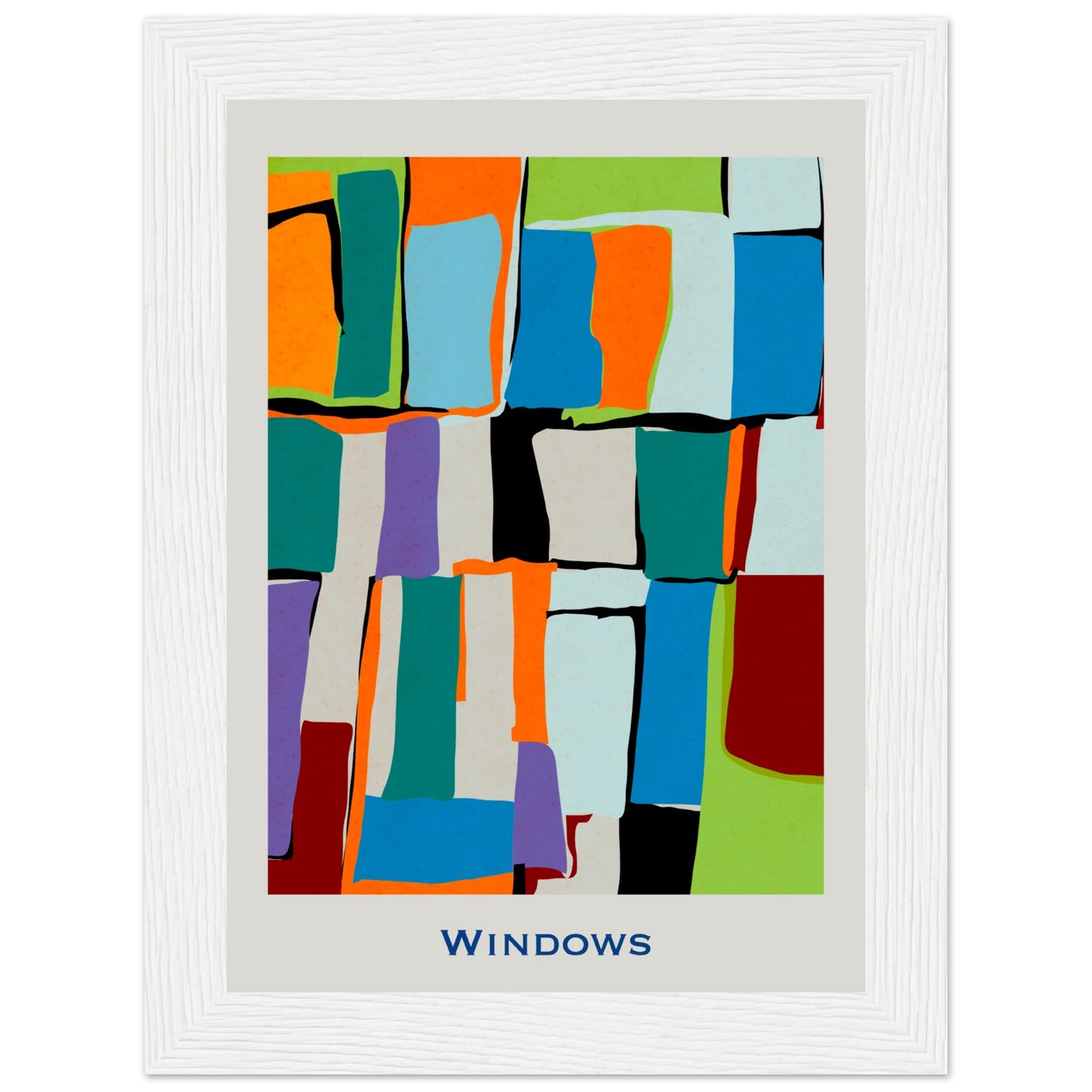 Windows - Modern Abstract Poster