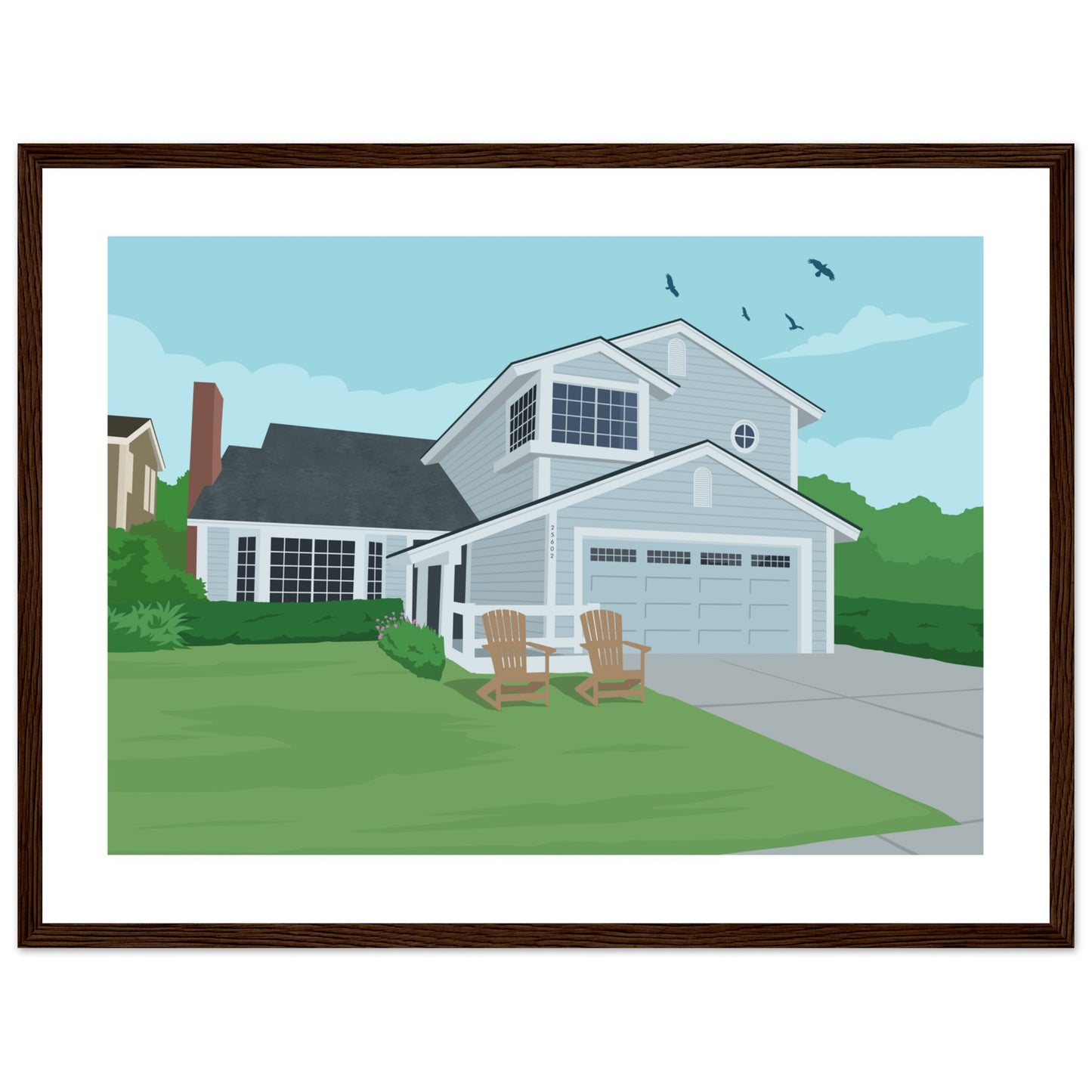 Ann Parent's house Day -  Customized  Poster (Framed)