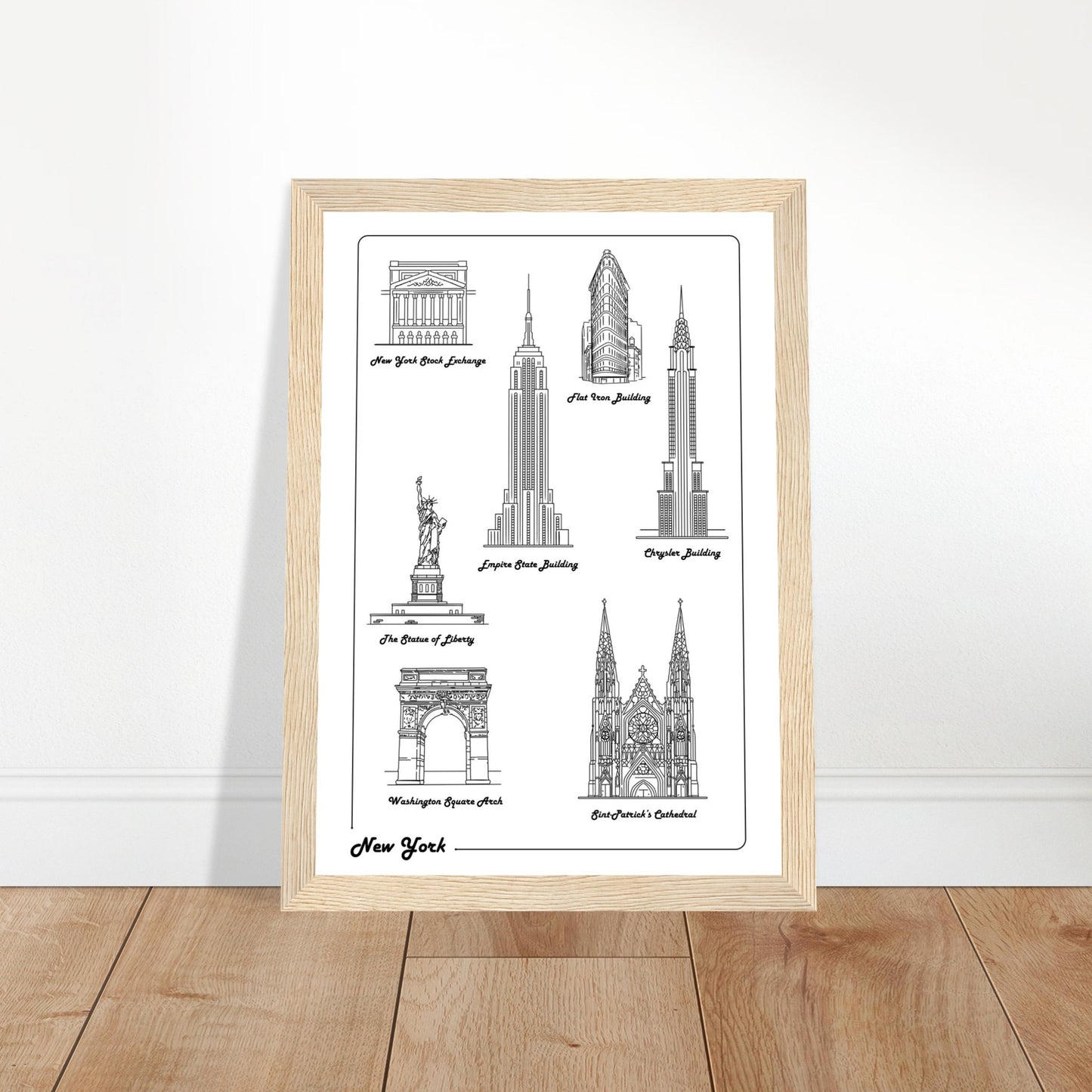New York City, United States - Iconic Buildings Collection Poster
