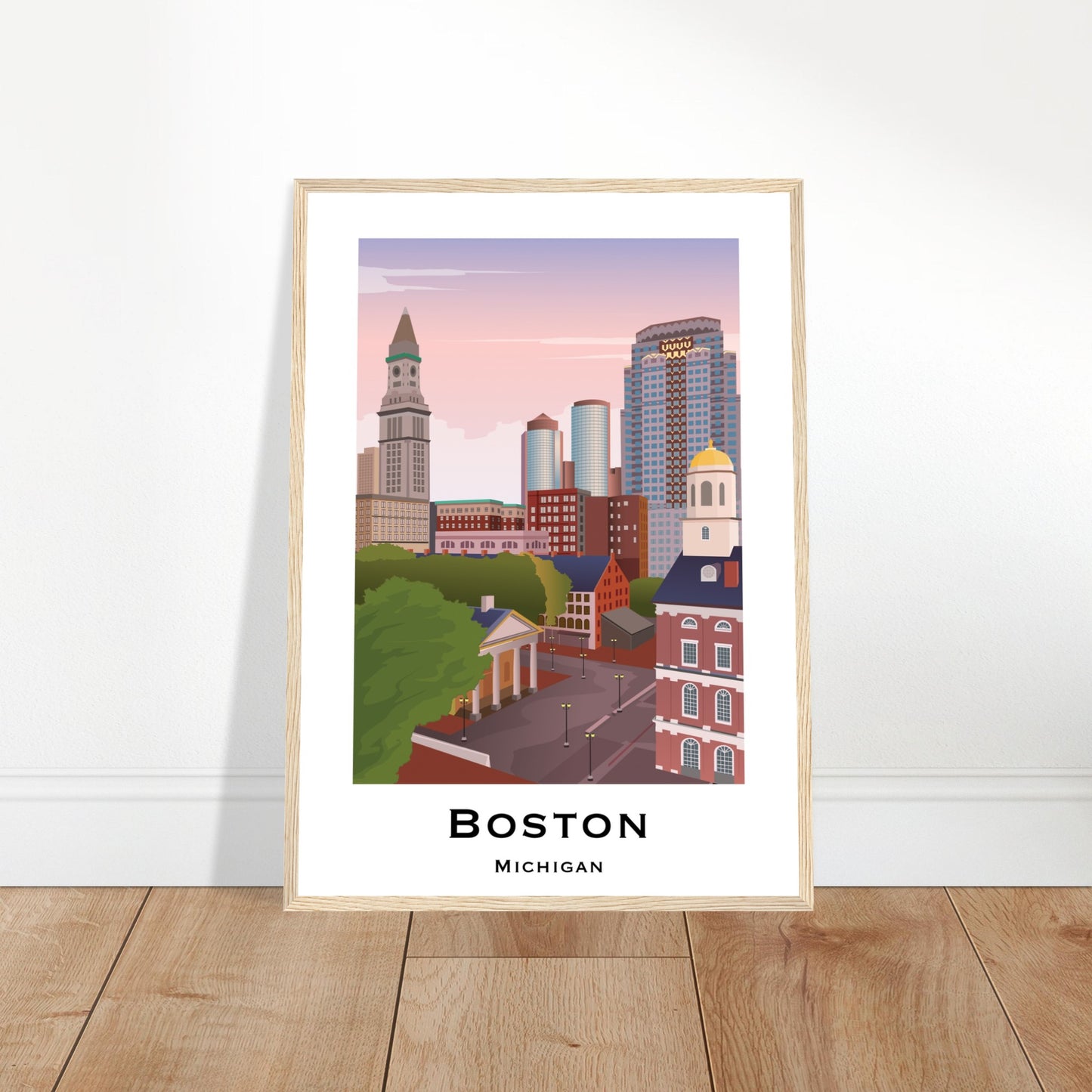 Boston, USA -  Faneuil Hall City Poster
