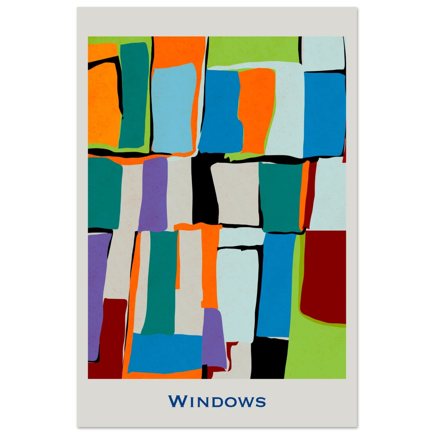 Windows - Modern Abstract Poster