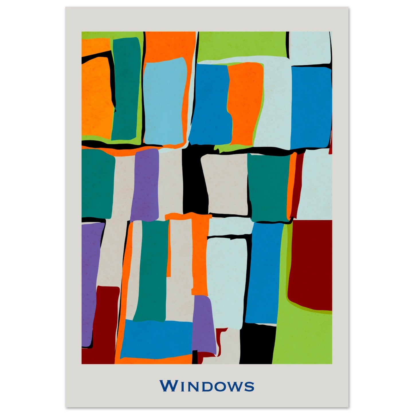 Windows - Modern Abstract Poster