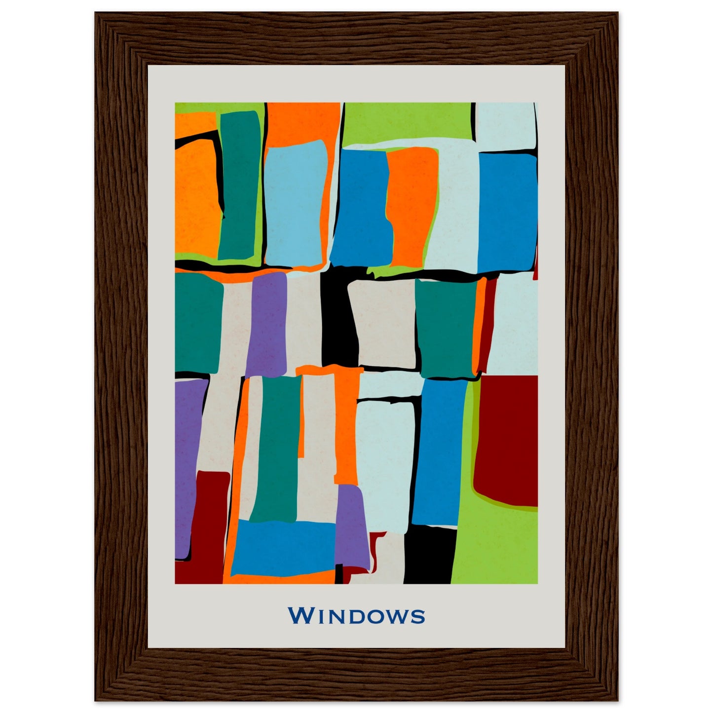Windows - Modern Abstract Poster