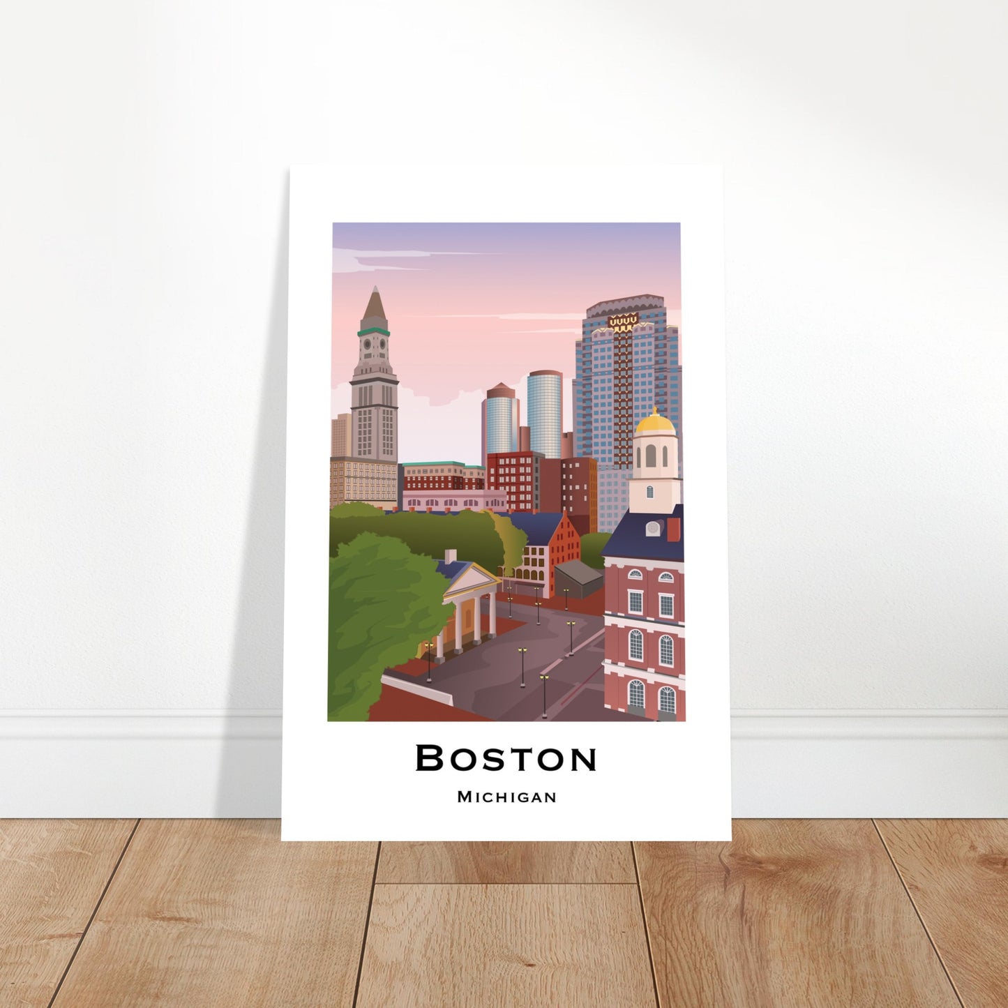Boston, USA -  Faneuil Hall City Poster