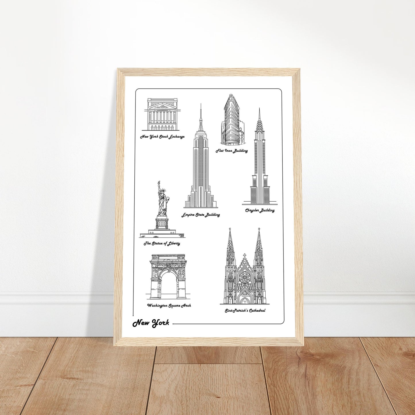 New York City, United States - Iconic Buildings Collection Poster