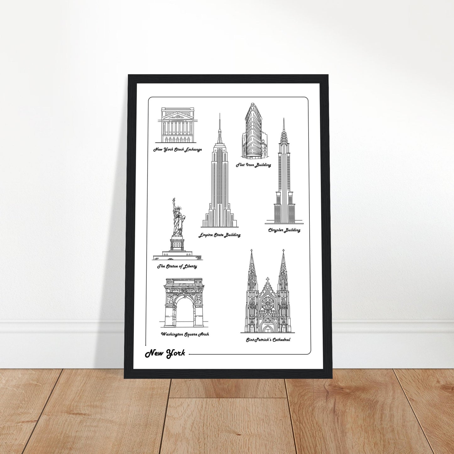 New York City, United States - Iconic Buildings Collection Poster