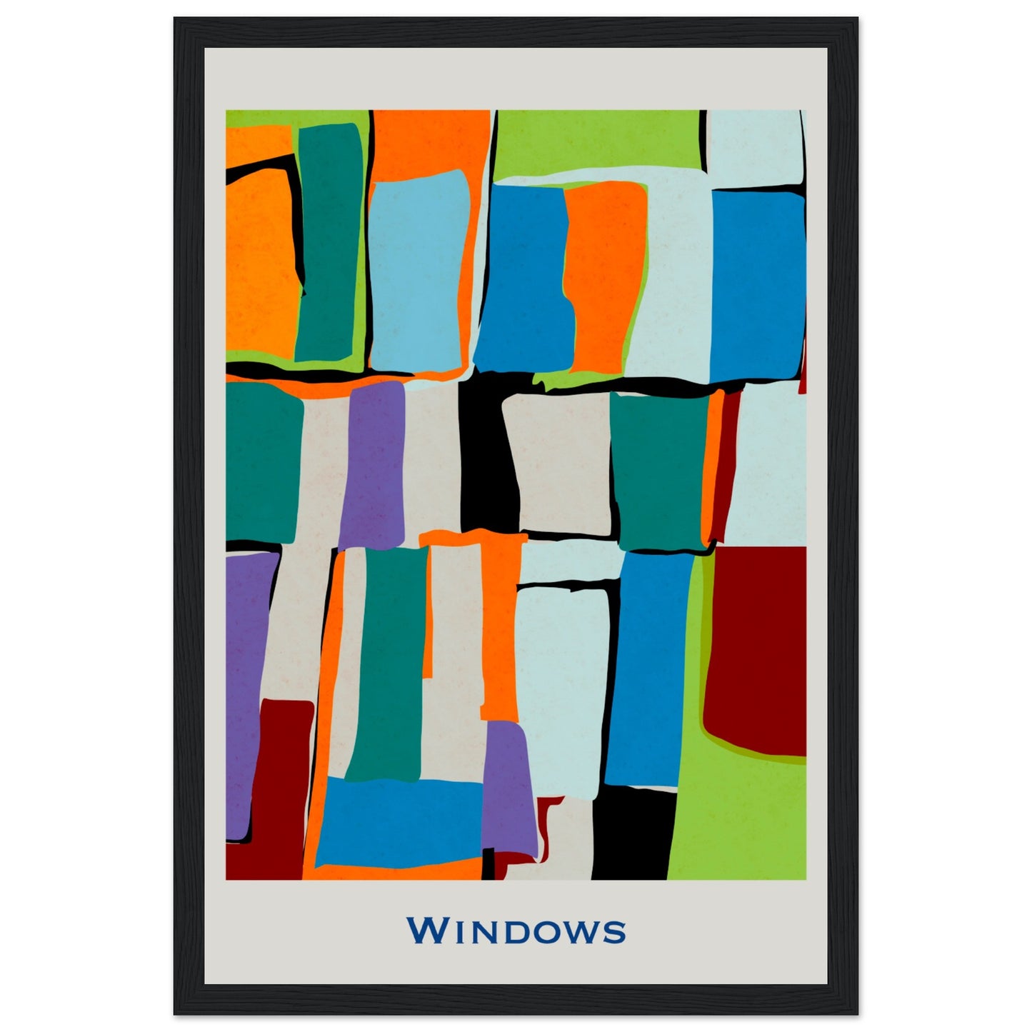 Windows - Modern Abstract Poster