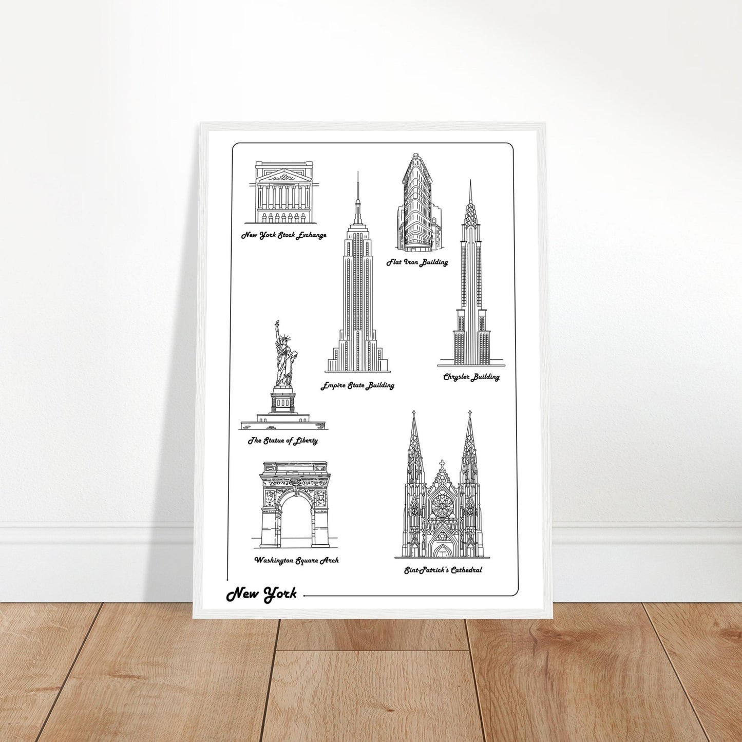 New York City, United States - Iconic Buildings Collection Poster