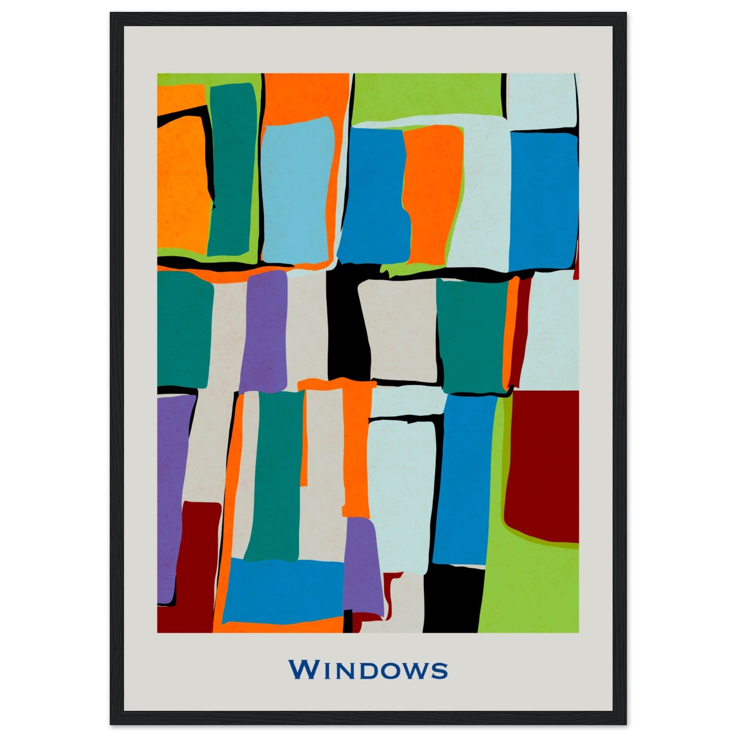 Windows - Modern Abstract Poster
