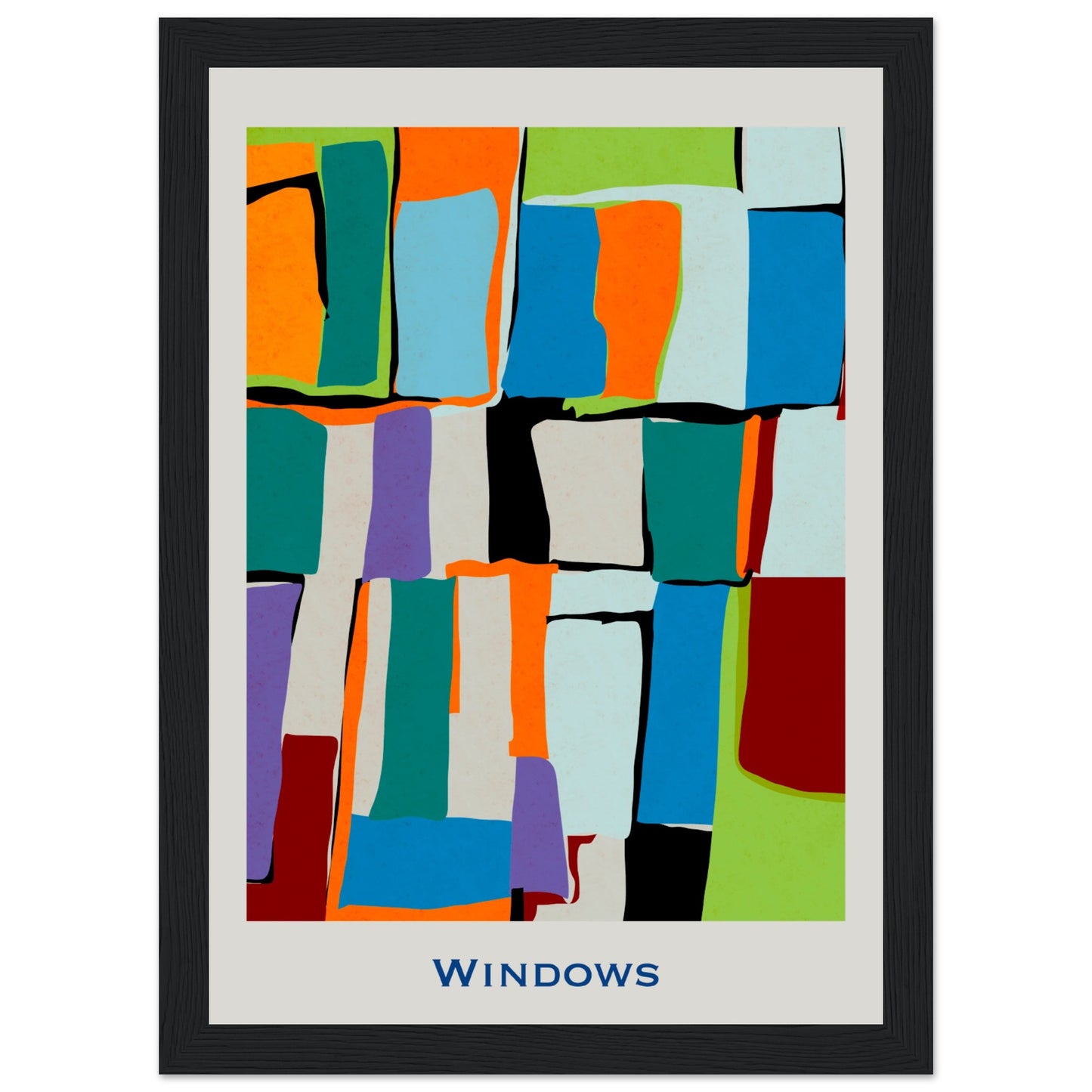 Windows - Modern Abstract Poster