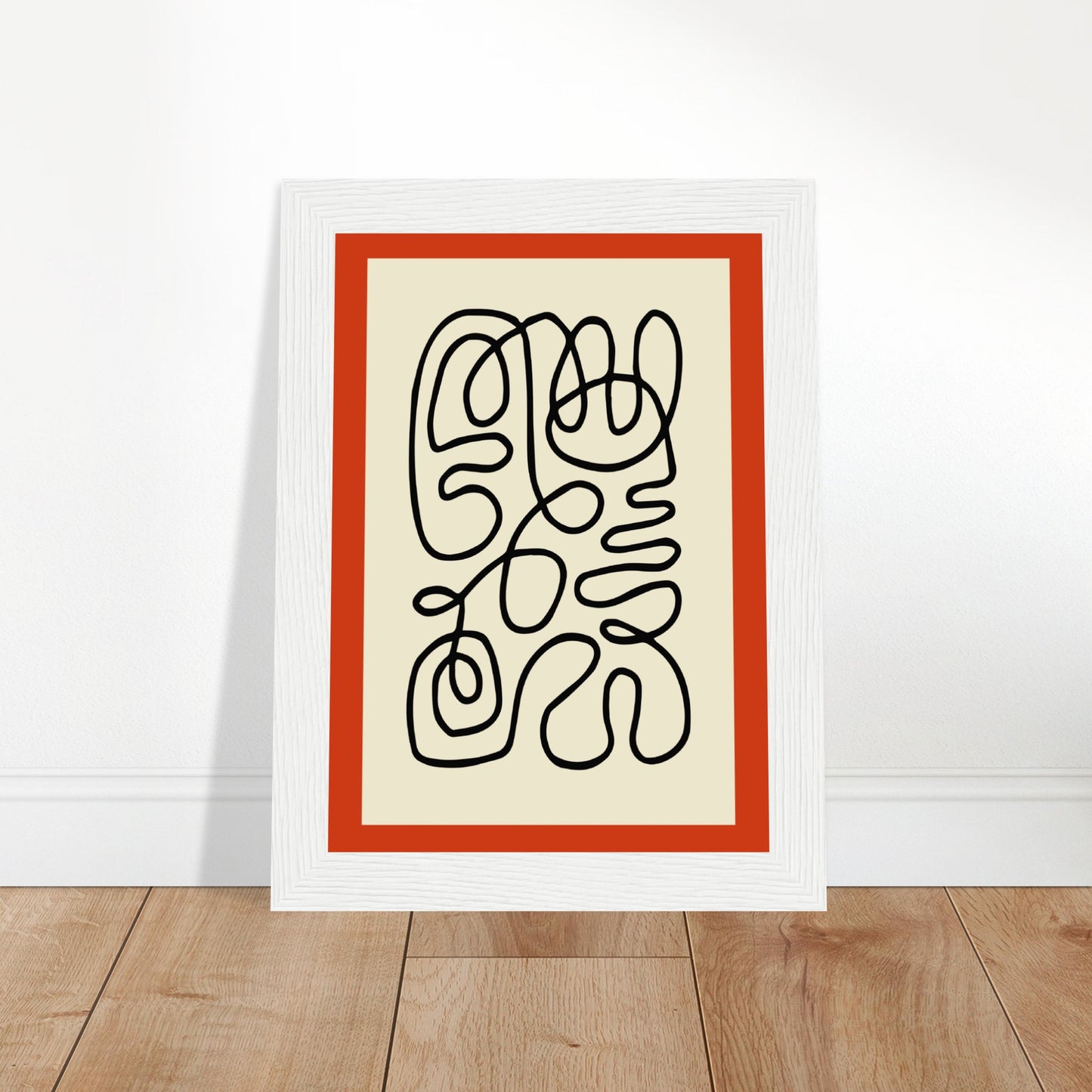 Pencil Red - Abstract Modern Poster