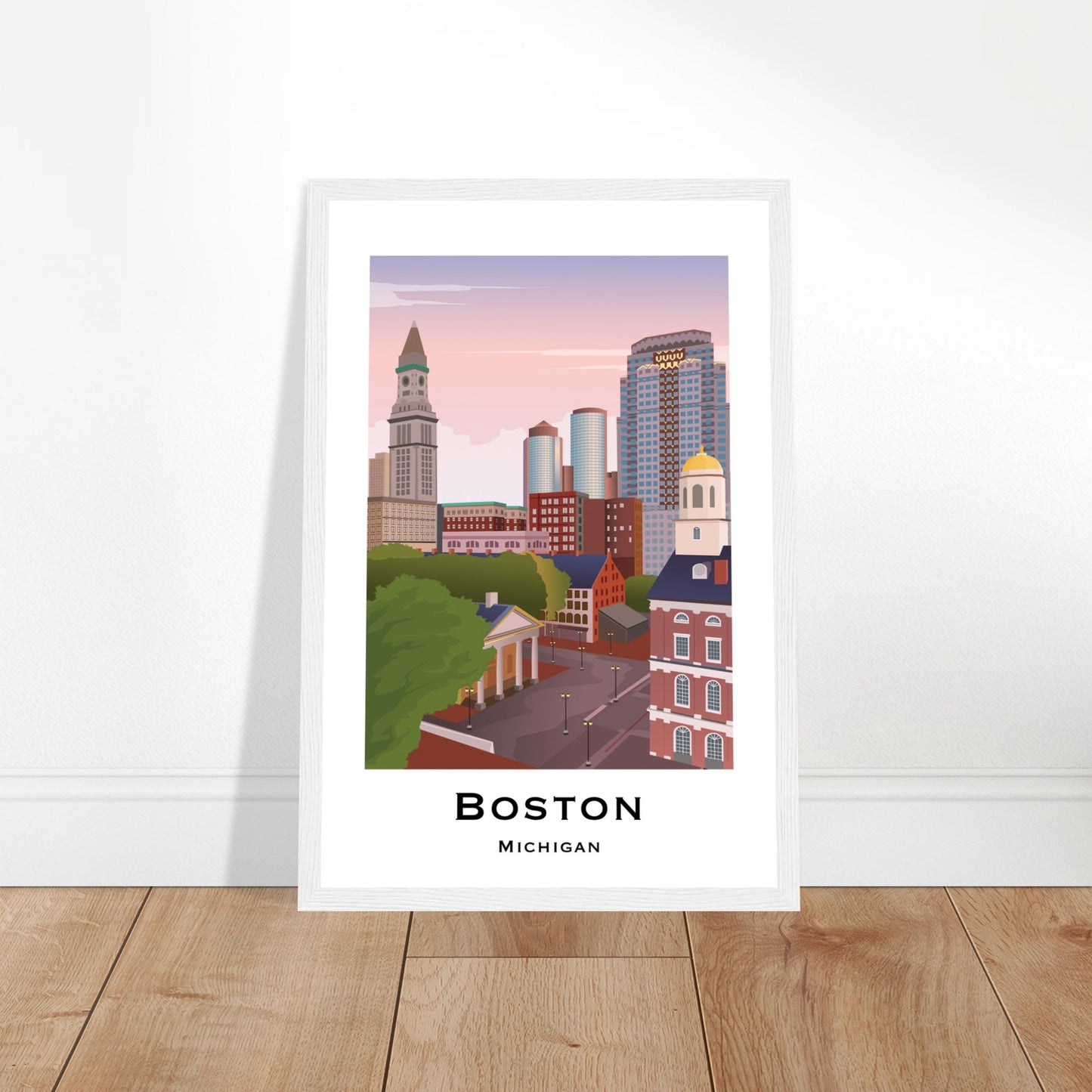 Boston, USA -  Faneuil Hall City Poster
