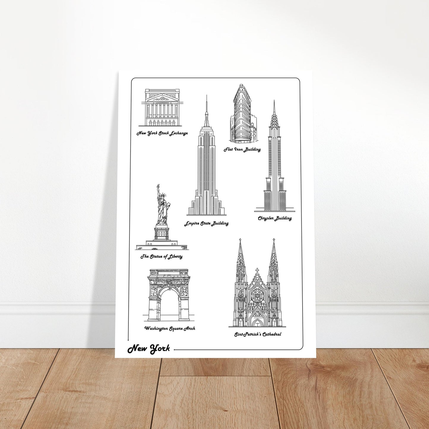 New York City, United States - Iconic Buildings Collection Poster