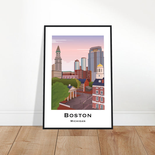 Boston, USA -  Faneuil Hall City Poster