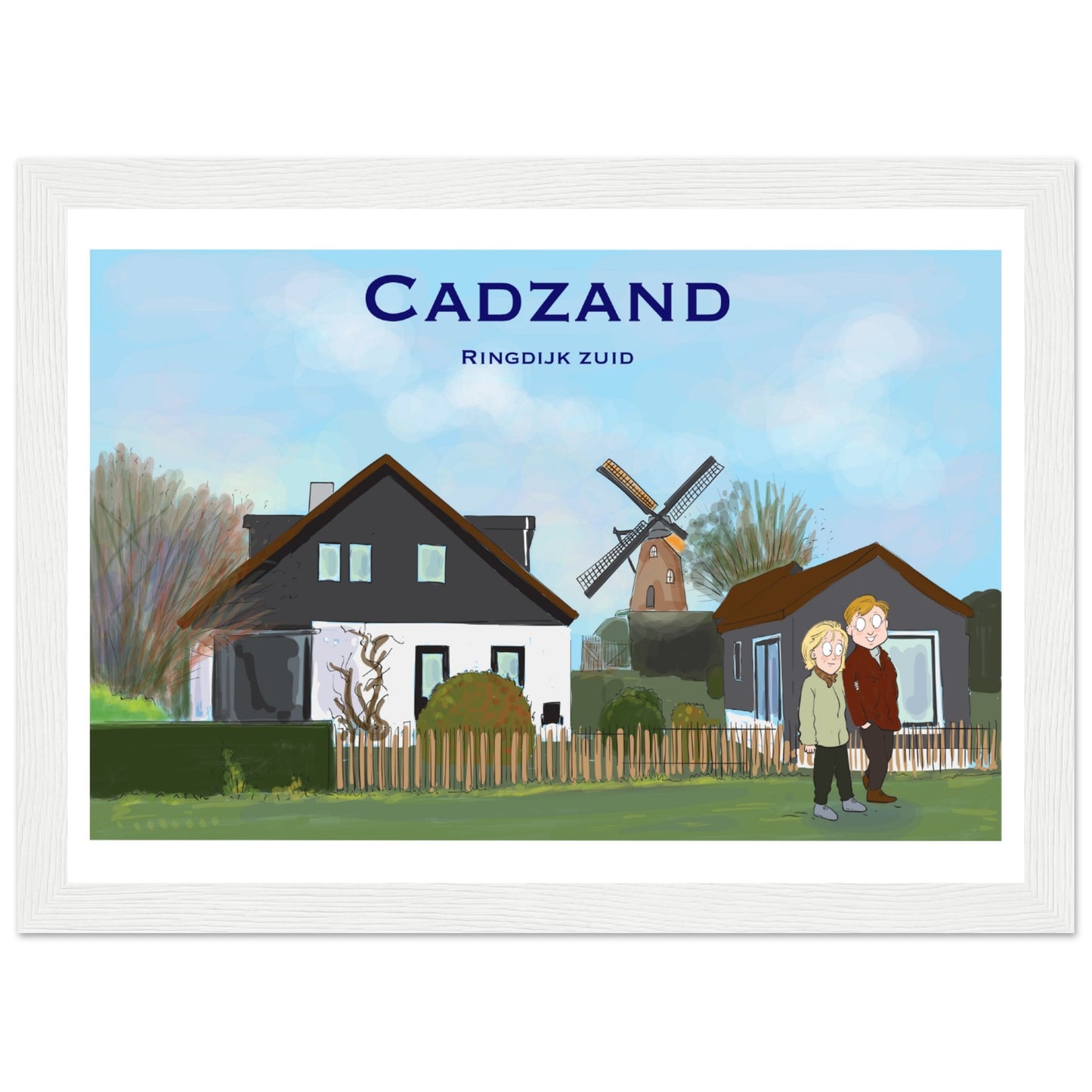 Cadzand Customized Poster ( Framed)
