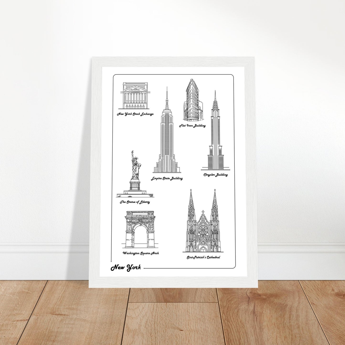 New York City, United States - Iconic Buildings Collection Poster