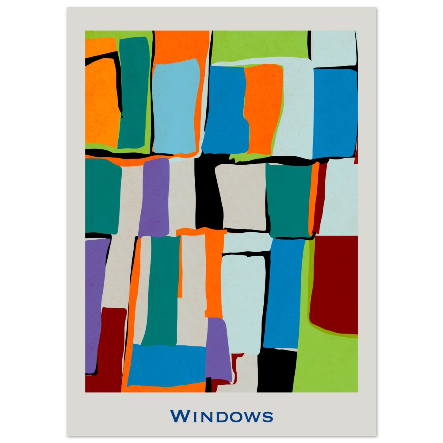 Windows - Modern Abstract Poster